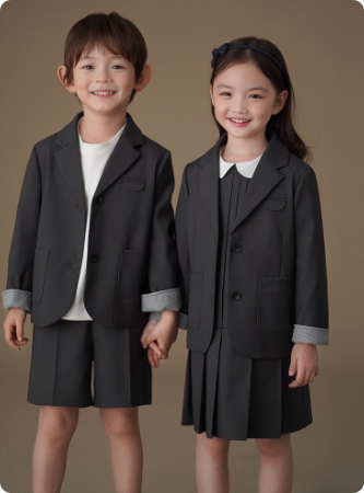 童装春秋儿童西服学院风西装短裤男童女童正装套装中大童秋装